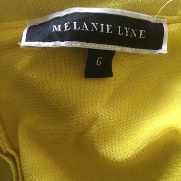 Bright & classy yellow-lime off-the-shoulder dress - Picture 3 of 4